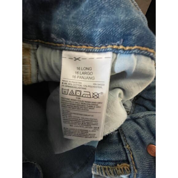 Old Navy Light Wash Rockstar Skinny Jeans Plus Size 16 Long Western Casual - Picture 2 of 10